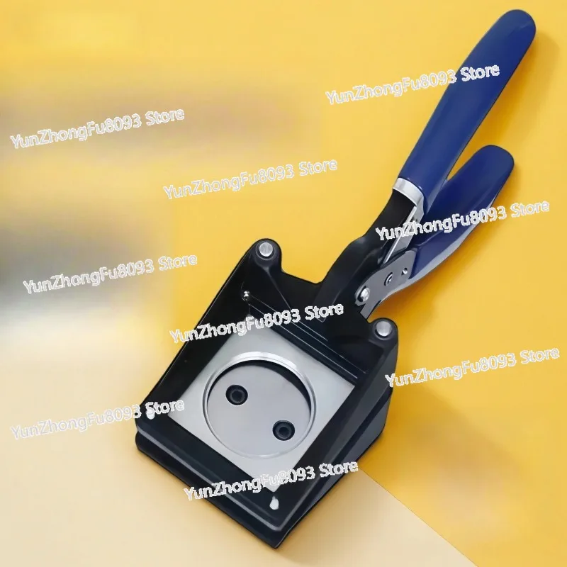 Handheld Manual Circular Punch Die Cutter for Photo Paper with Cutting Diameter Sizes 25mm 30mm 35mm 40mm 44mm