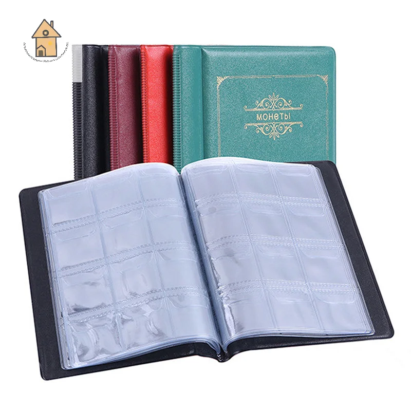 120 Gram Coins Artificial PU Leather For Collector Gifts Multi-kinetic Coin Collection PVC Film Collection Book