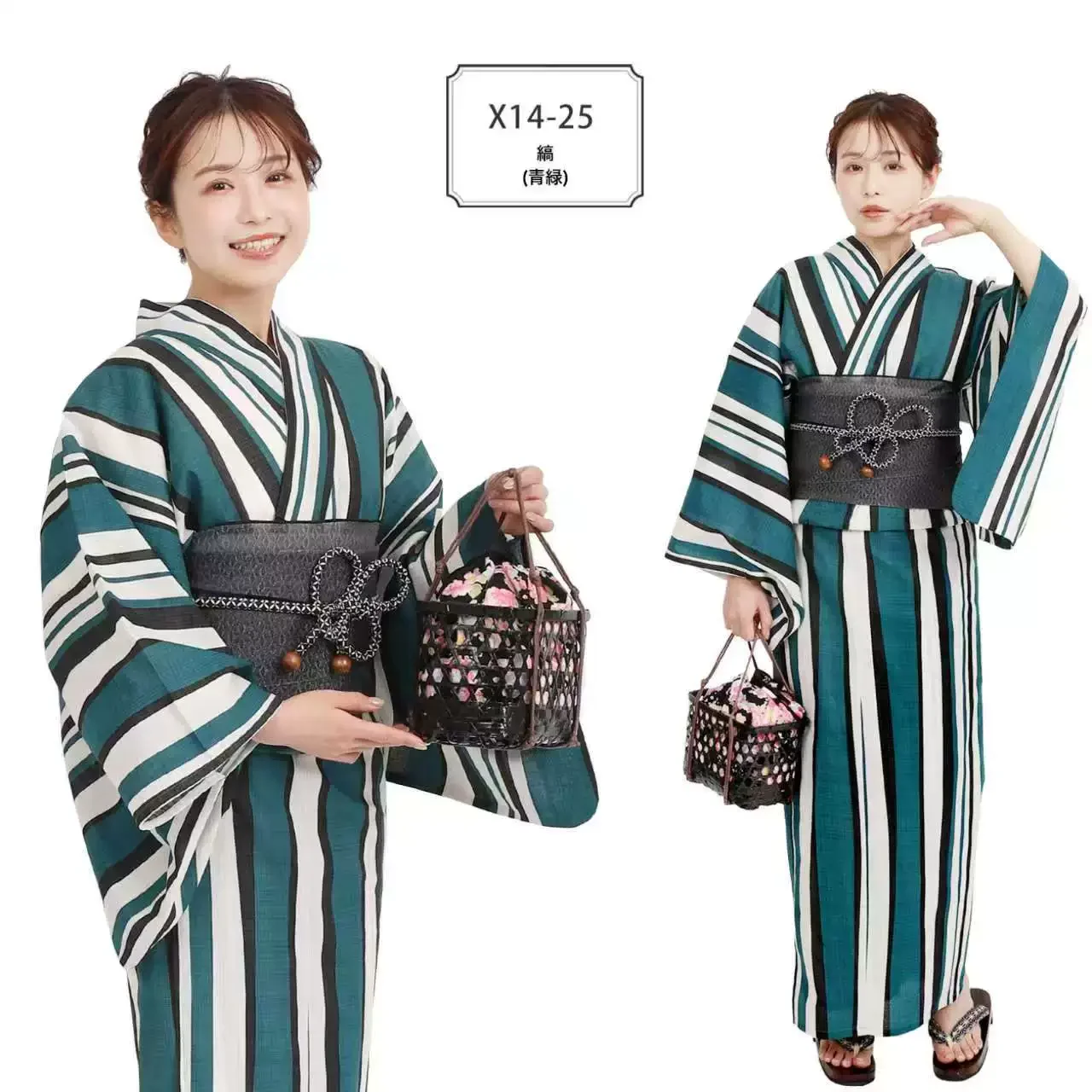 Women's Traditional Japanese Kimono & Yukata, Premium Pure Cotton, Perfect for Japan Travel Photography