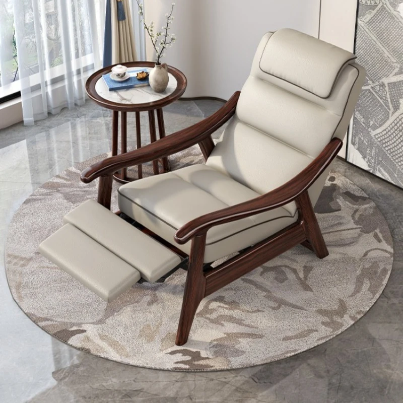 

Новое кресло-реклайнер в китайском стиле из массива дерева, регулируемое, для гостиной, для отдыха во время обеденного перерыва