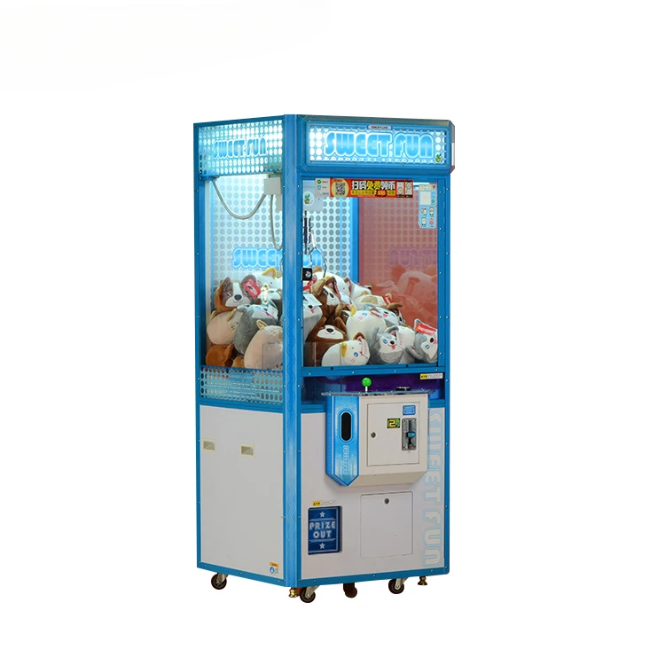 whole coin operated games claw crane gift machine bule  claw crane machine mini claw machine