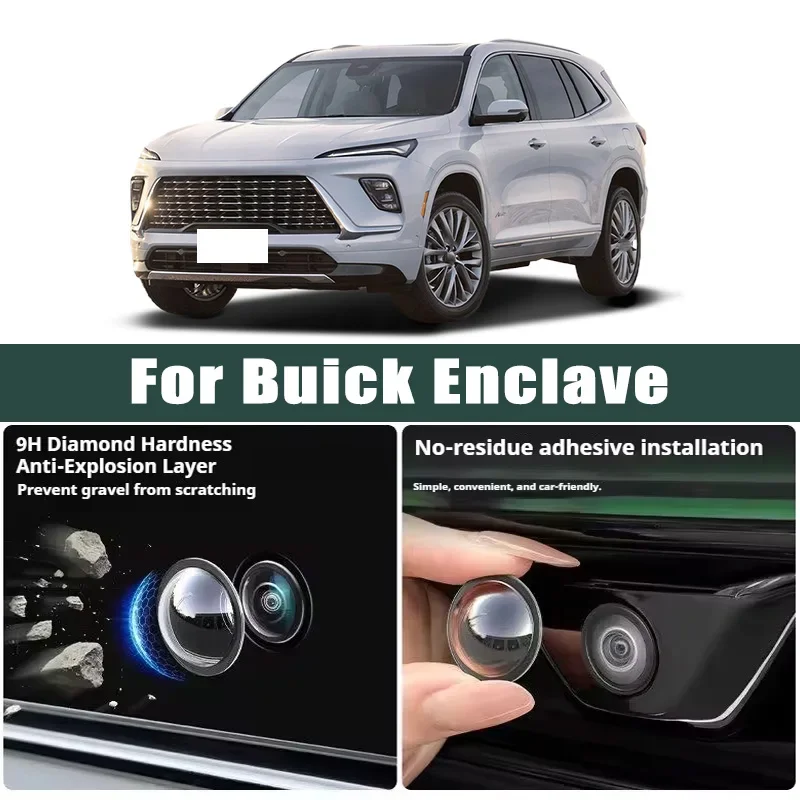 

Car Camera Lens Protector 2PCS Rear View Backup Camera Cover 360° Camera Protection Anti Scratch Waterproof for Buick Enclave