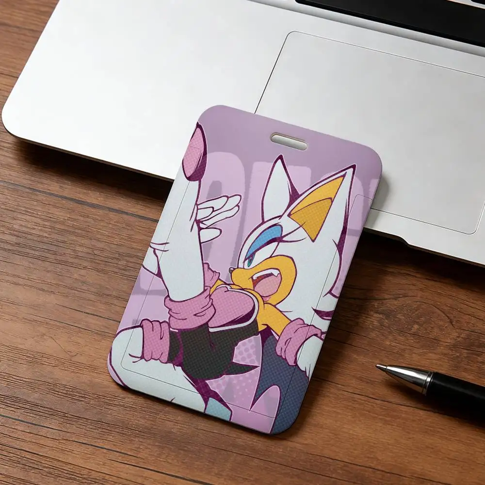 Modisches Cartoon S-SonIC-C Kawaii Schlüsselband mit Rückzugclip und Kartenhalter, Drehbarer Ausweishalter, Familiengeschenk – Detail 9