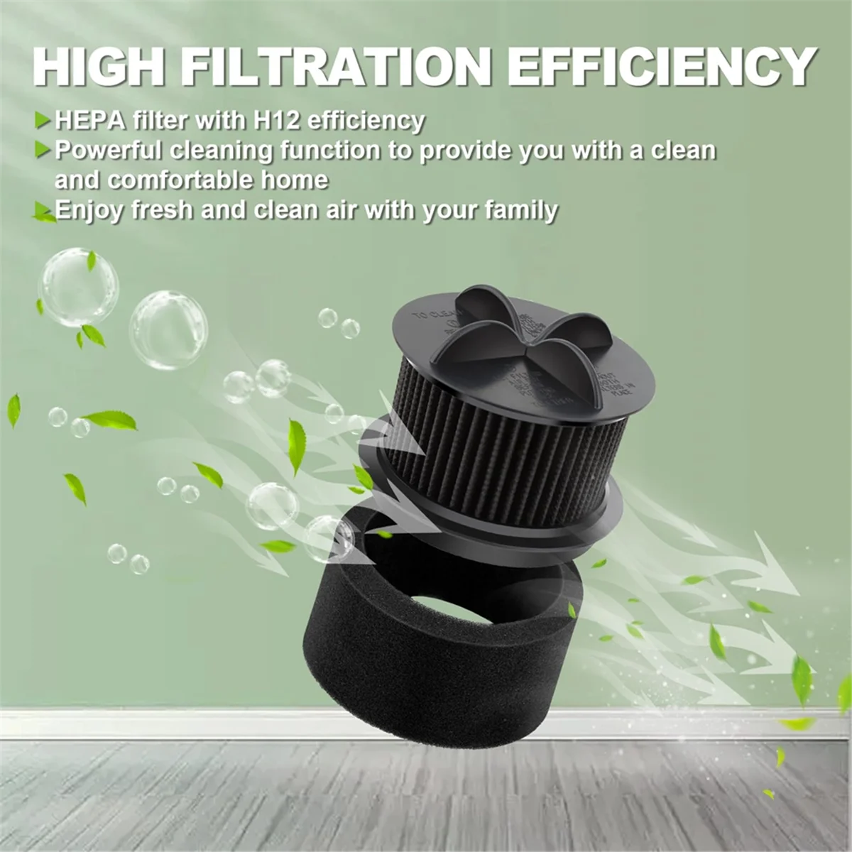 Replacement Filter for Bissell Style 10, for Bissell Powerforce Filter Style 9 & 12 Vacuum Cleaner_A66K
