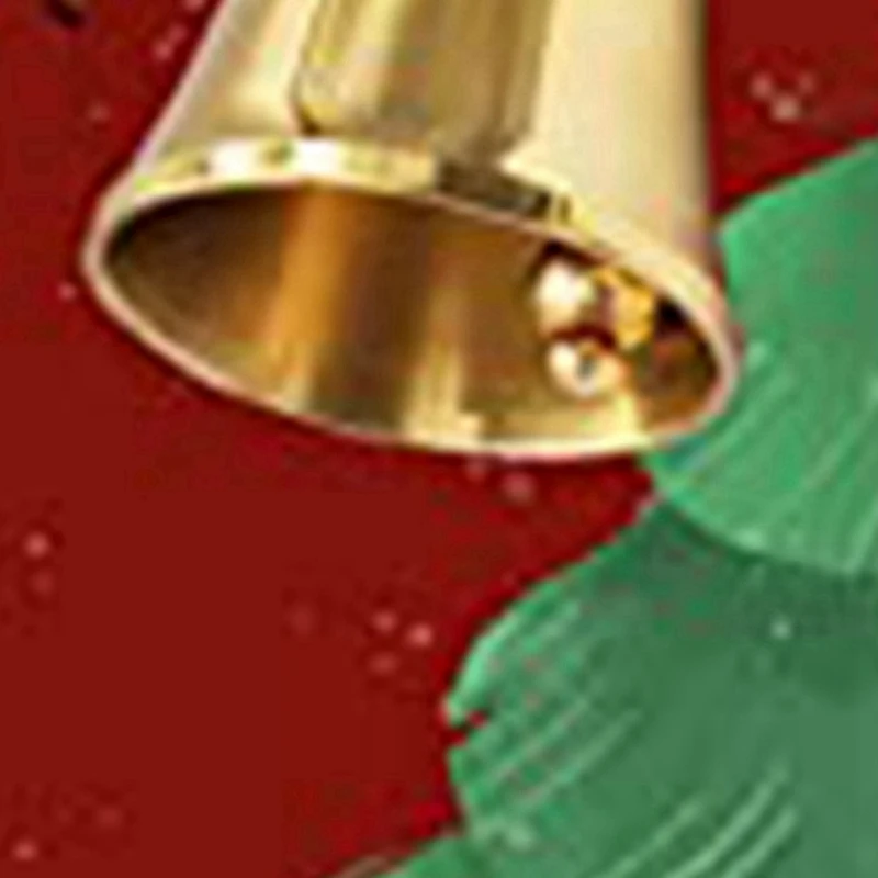 Super Loud Hand Barking Bell Solid Brass Dinner Bell Pet Training Bell Jingle Bell, Gold