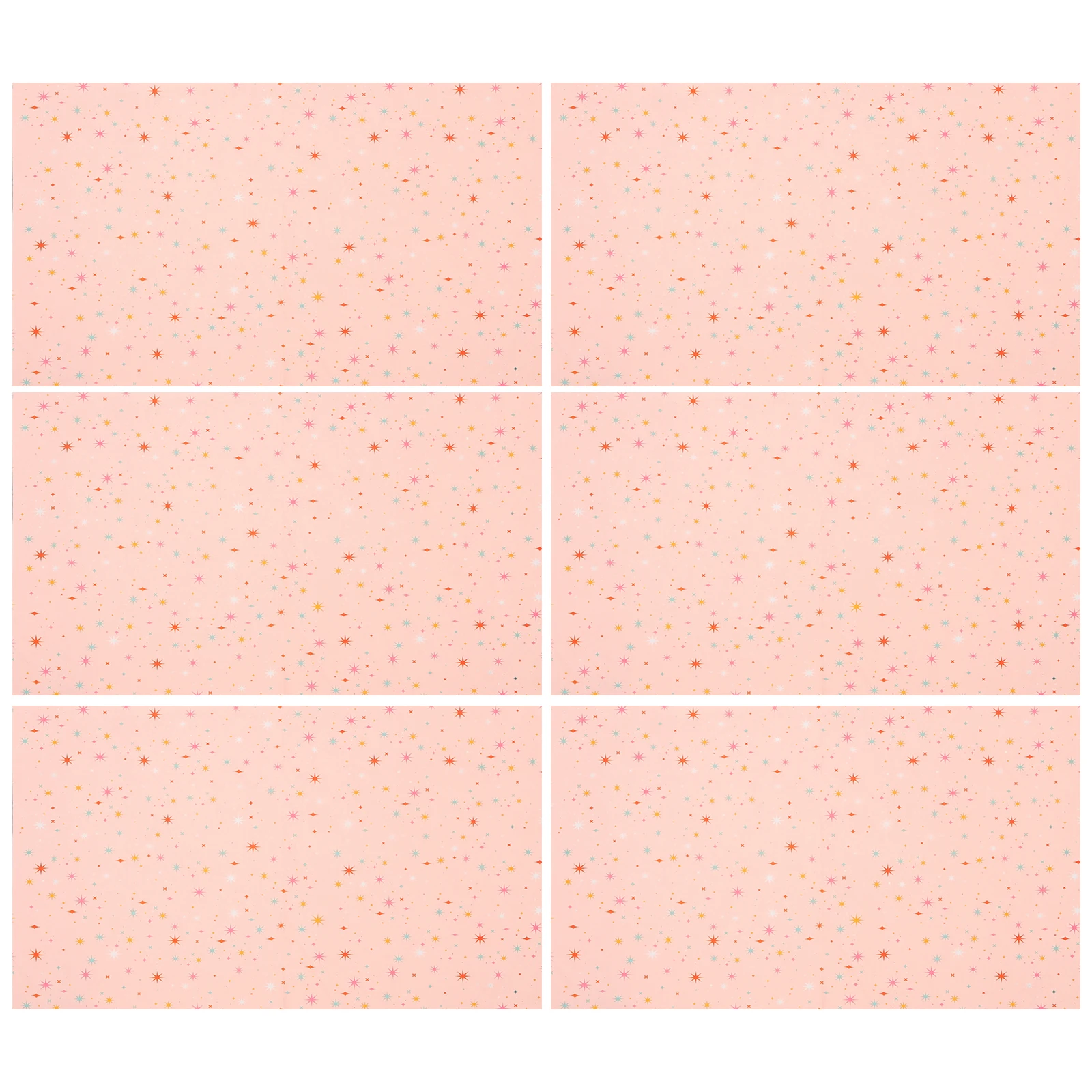 

30 Sheets 50x35cm Gift Wrapping Paper Bulk Tissue Star Pattern Recyclable Birthday Wedding Packaging Decorative