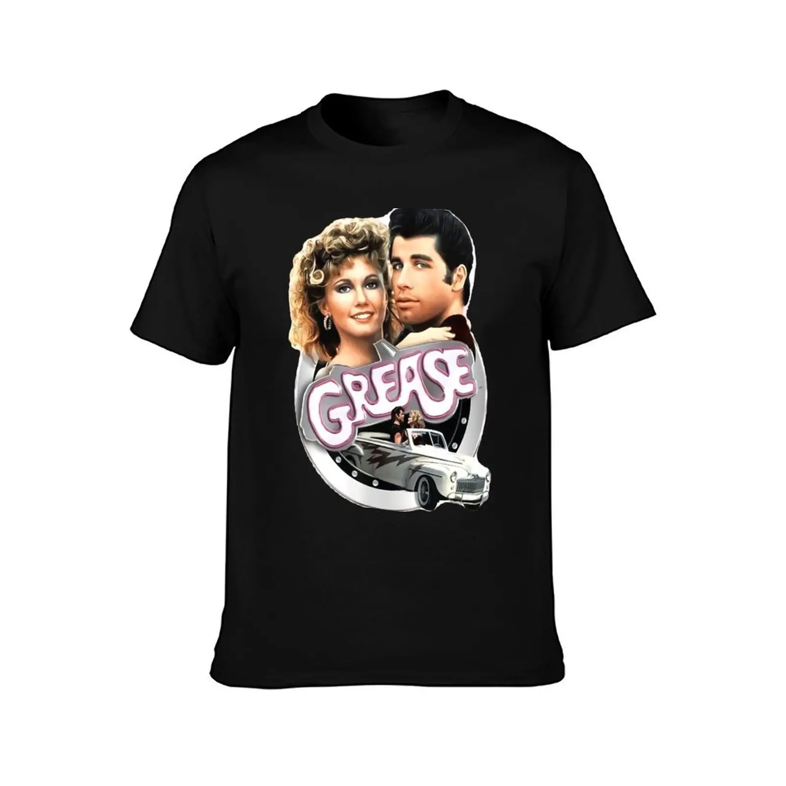 Grease T-Shirt Summer Casual Cotton Tee Oversized Streetwear Tops Vintage Graphic Print Loose Fit Short Sleeve 100% Cotton
