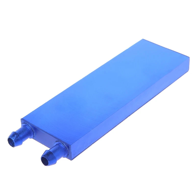 Aluminium Water Koelblok Liquid Water Cooler Koellichaam Systeem Voor Pc Computer Radiator Endotherme Hoofd Blauw