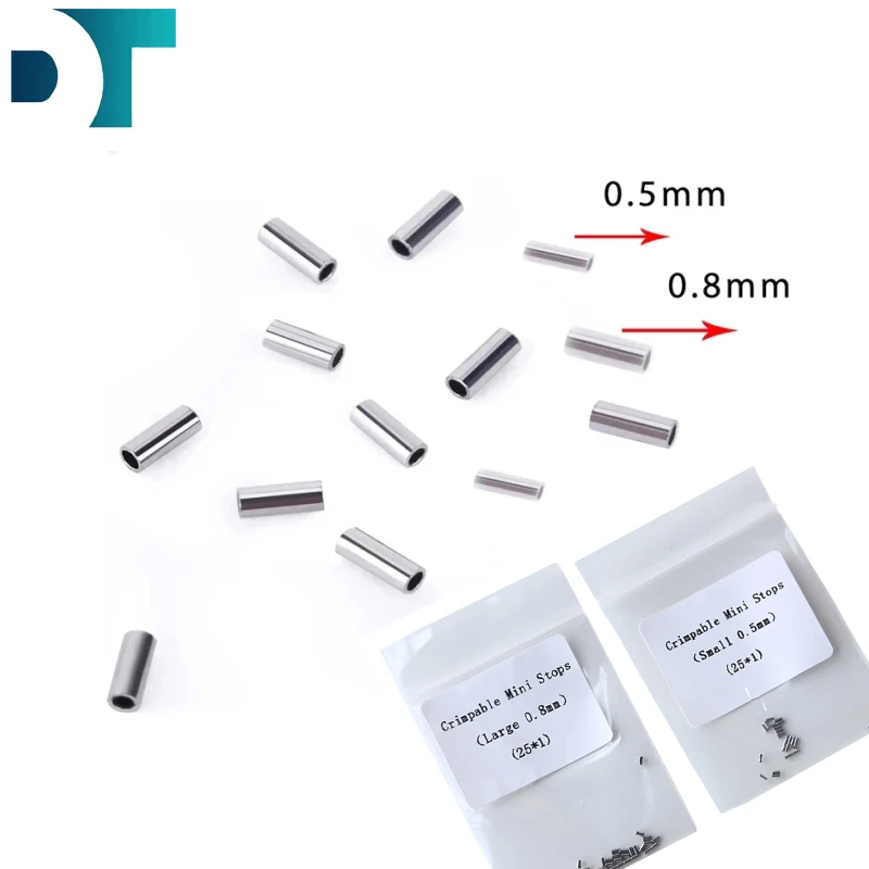 50pcs/Bag Dental Orthodontic Crimpable Hooks Mini Stops 0.5mm 0.8mm on Archwire Stopper Dentistry Ortodoncia Material