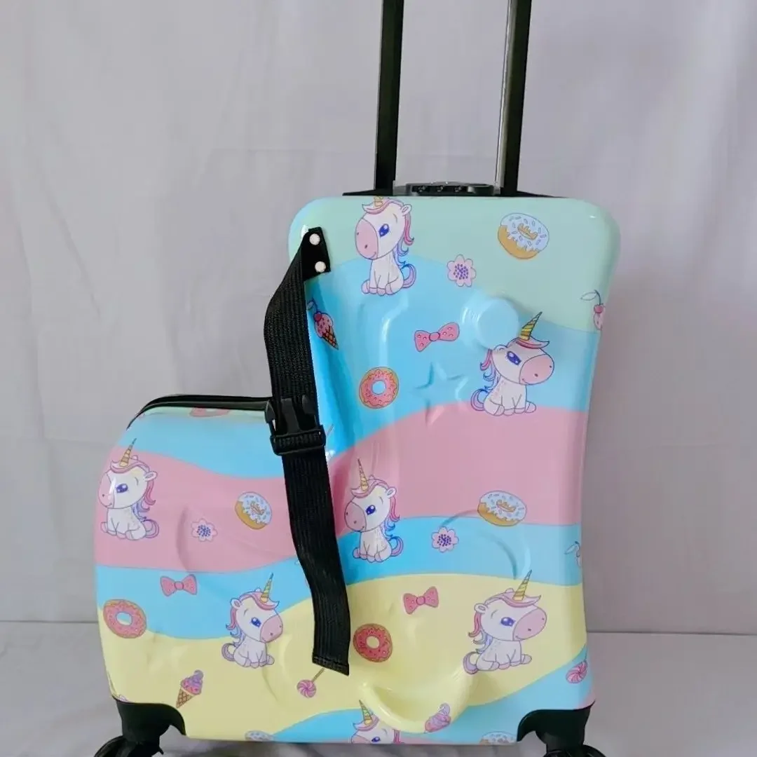 22-Inch  cycling cases, children aged 3-8 can sit on universal wheels, silent wheels, burden-reducing travel cases, gift boxes.