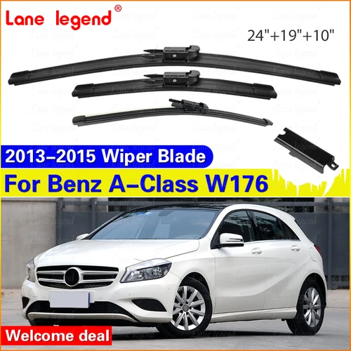Escobillas de limpiaparabrisas delanteras y traseras para Mercedes Benz Clase A W176 2013 2014 2015 AMG A Klasse A200 A180 A160 A45 accesorios para cortador de cepillos
