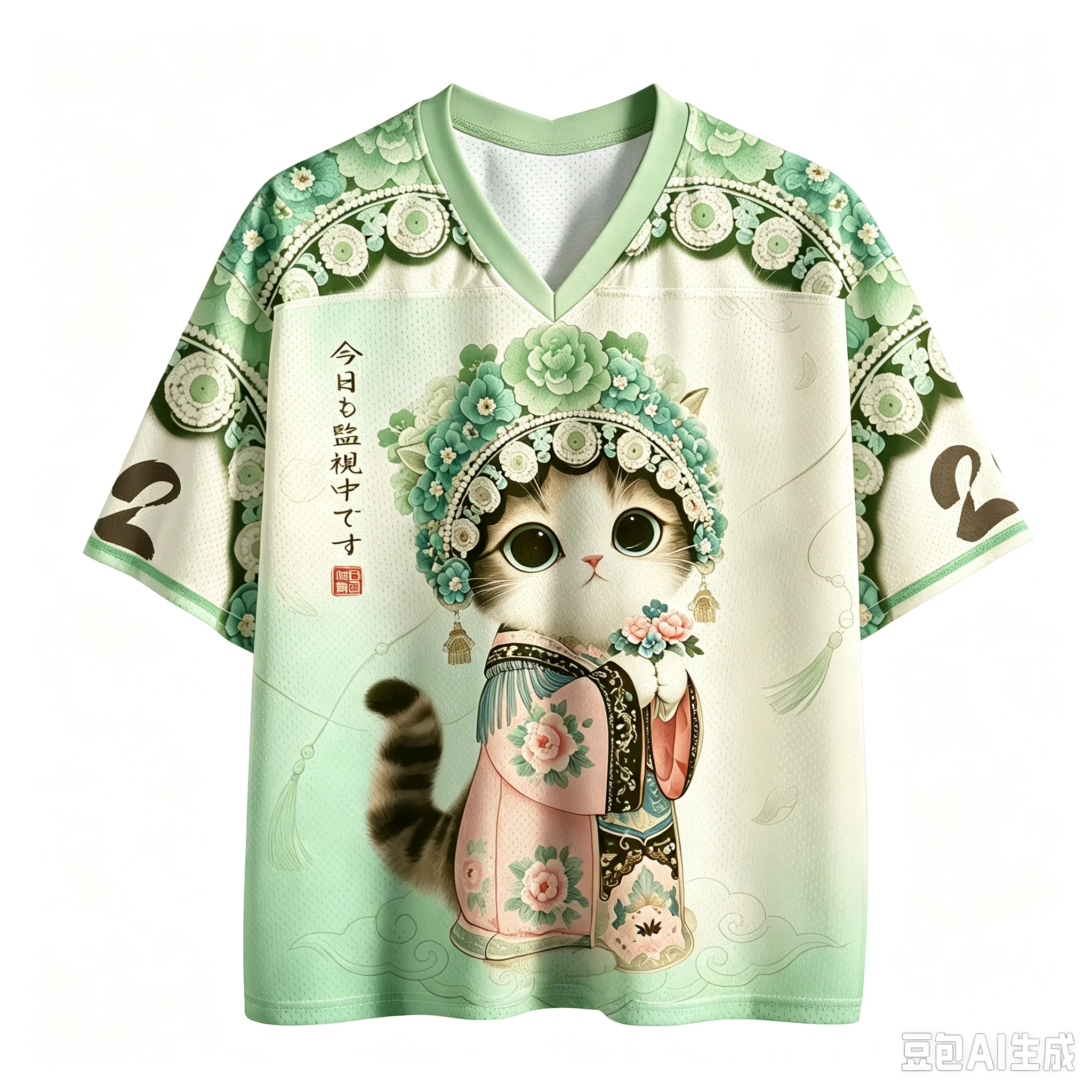 Sommermode, trendiges, farbenfrohes, künstlerisches, dramatisches Katzen-3D-Print-T-Shirt für Damen und Herren, V-Ausschnitt, große Größen, sportlich, schnelltrocknend, lässig, Familienkleidung, Oberteil – Detail 3