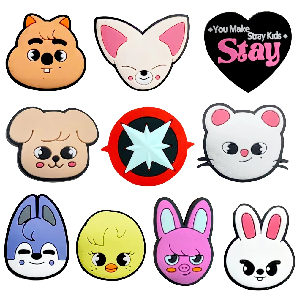 1-10 Stück Trendige Cartoon-Tierfiguren aus PVC als Schuhzubehör, DIY-Kreativität für Sandalen, Armbänder und Partydekoration – Detail 13