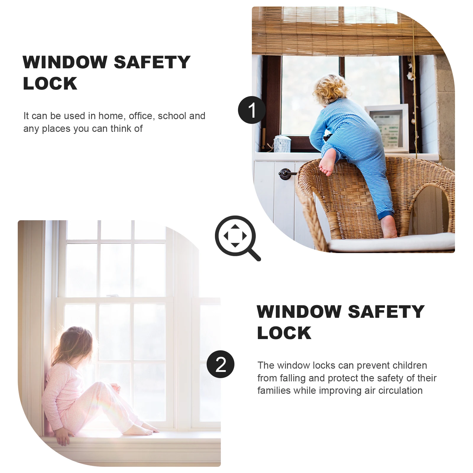 

1pc Stainless Steel Window Limiter Security Device Sliding Glass Clamp Resistant Lock For Home Office School Safety Glass