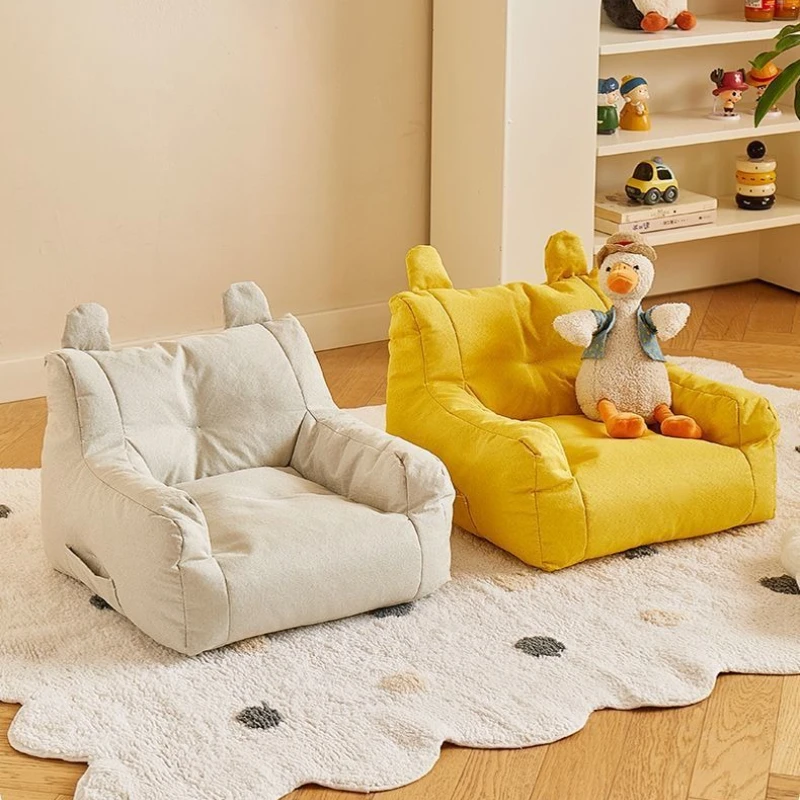 INS Schattige Baby Luie Bank Mini Zitzak Katoen-ramee Casual Zetel met Vulling Kinderbank Lezen Tatami kindermeubilair
