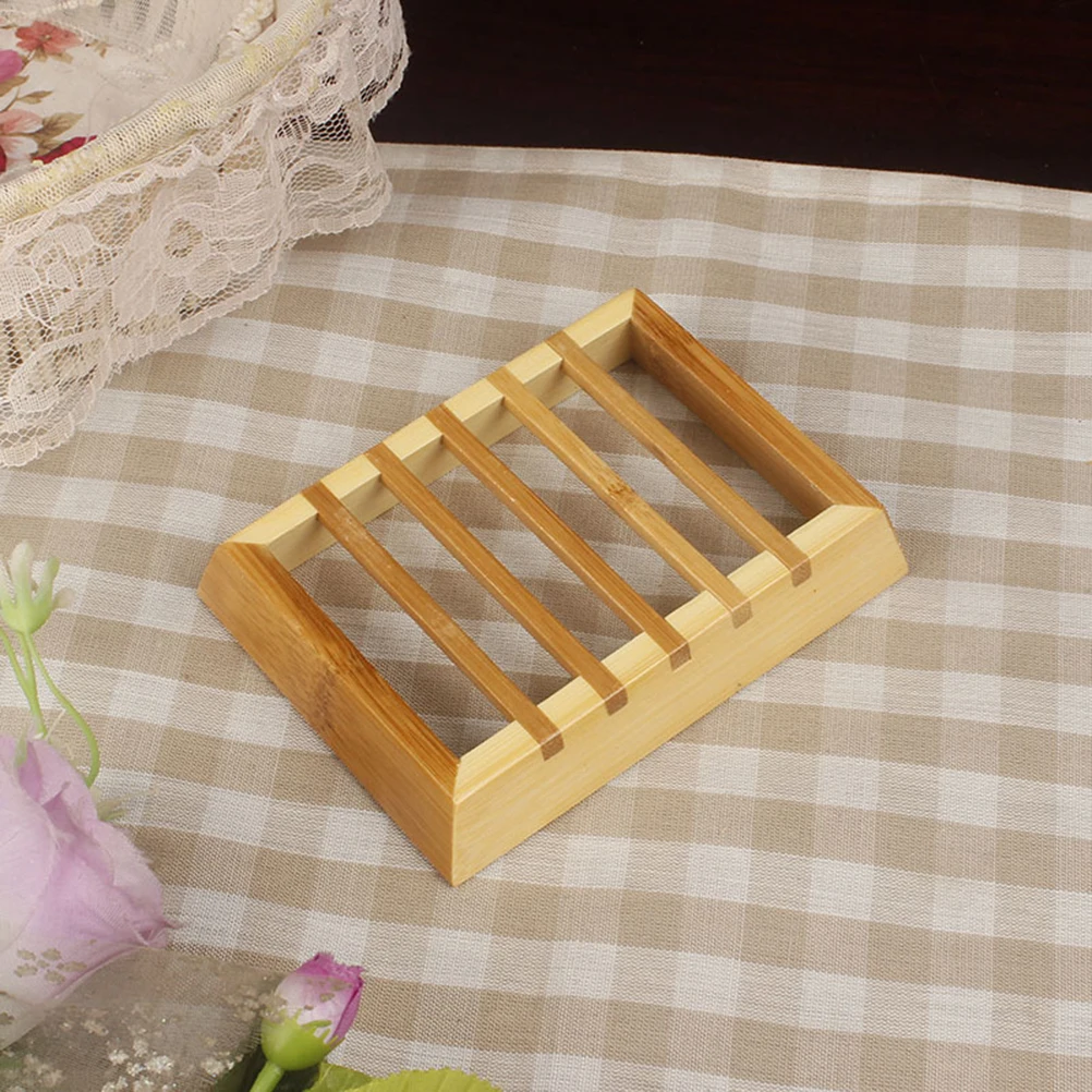 

Bamboo Soap Box Storage ganizer Logs Environmentally Friendly Leak Proof Design Ideal Bathroom Toiletries Wooden