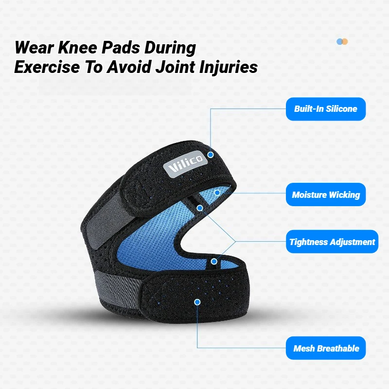 1Pcs Patellar Tendon Support Strap, Knee Pain Relief Adjustable Neoprene Strap For Running, Arthritis,Dual Patella Straps - view 4