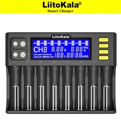 LiitoKala Lii-S8 Lii-M4 Lii-600 Lii-402 Lii202 18650 ładowarka uniwersalna inteligentna ładowarka do 26650 18650 21700 18500 AA AAA baterii