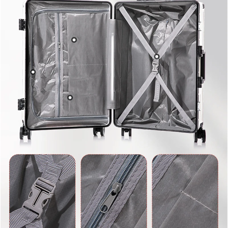 Multi-funcional Bagagem Caixa, Alumínio Frame, Trolley Travel Bag, Mala, Moda Package Case, Drop Shipping