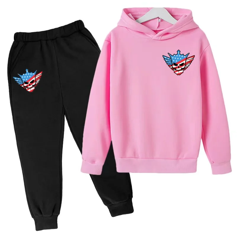Kinder-Sportoutfit Marke - Hoodie + Hose mit Kodiroz Anime-Mustern, geeignet für Jungen und Mädchen im Alter von 3 bis 13 Jahren. – Detail 17