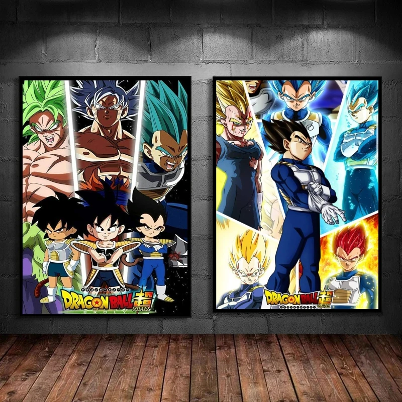 

Canvas Posters Seven Dragon Ball Characters Gift Art Living Room Decorative Modern Home Children's Bedroom Decor Modular Prints