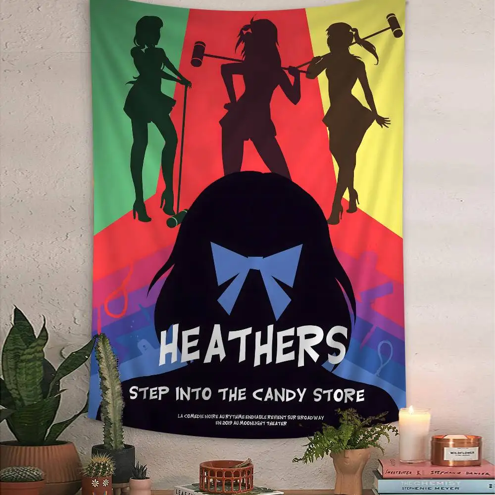 الكلاسيكية في سن المراهقة الموسيقية هيذرز الكرتون نسيج البوهيمي جدار المفروشات ماندالا ديكور المنزل #5