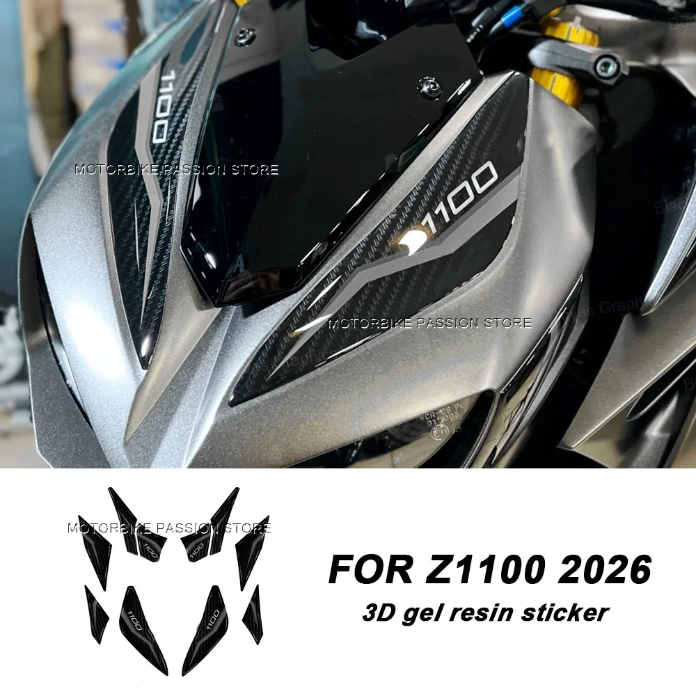 

3D Motorcycle Epoxy Resin Sticker Tank Protection Kit Scratch Resistant Decal Pad Non-slip Sticker For Z1100 z1100 Z 1100 2026