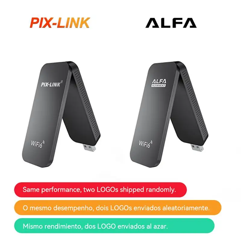 Адаптер для беспроводной сети PIX-LINK UAX02 WiFi 6 2,4G & 5G AX1800 8832bu 1800m WiFi 6 USB-адаптер USB3.0 для Win10/11