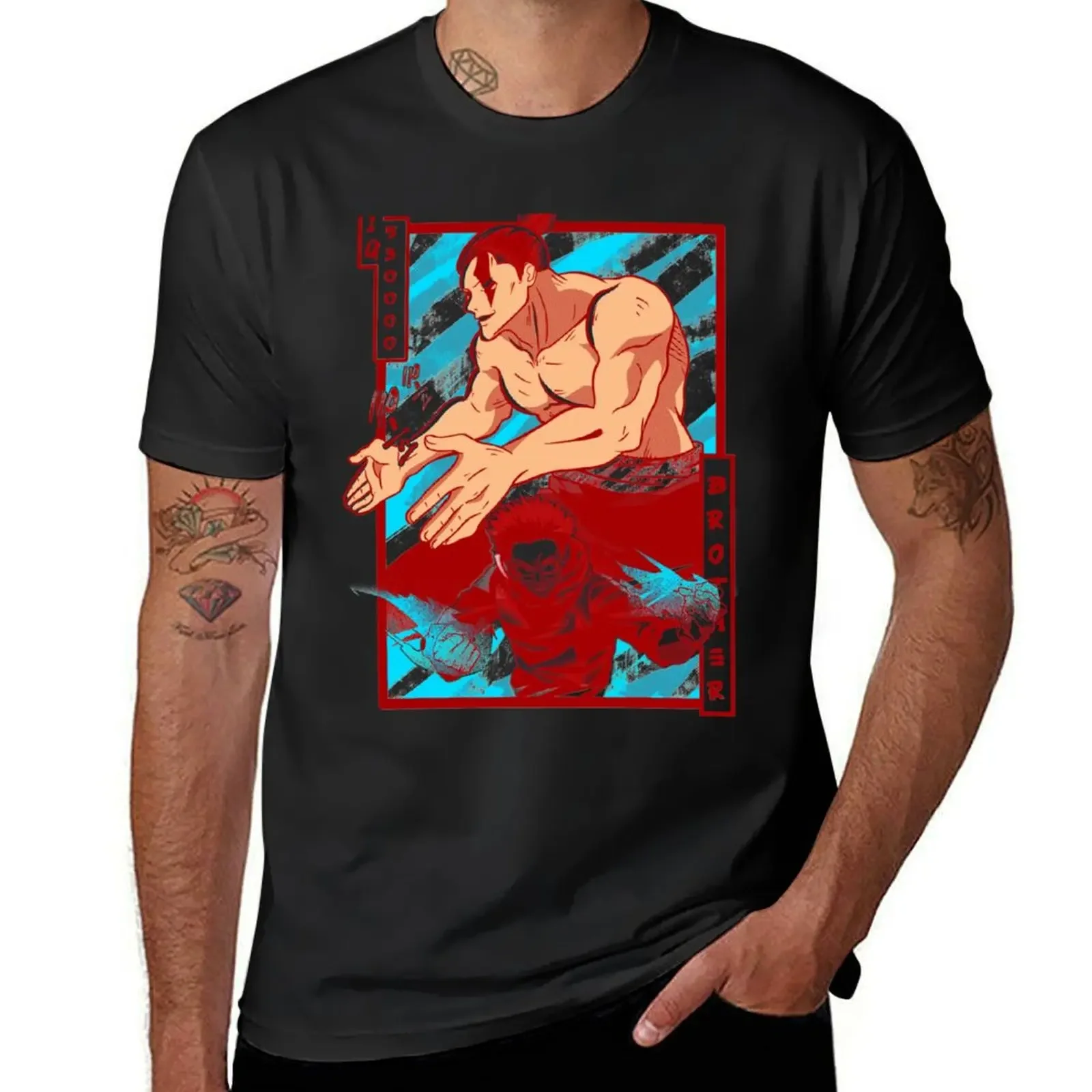 Jujutsu Brothers Itadori and Aoi Todo Classic T-Shirt cheap stuff anime figures fruit of the loom mens t shirts