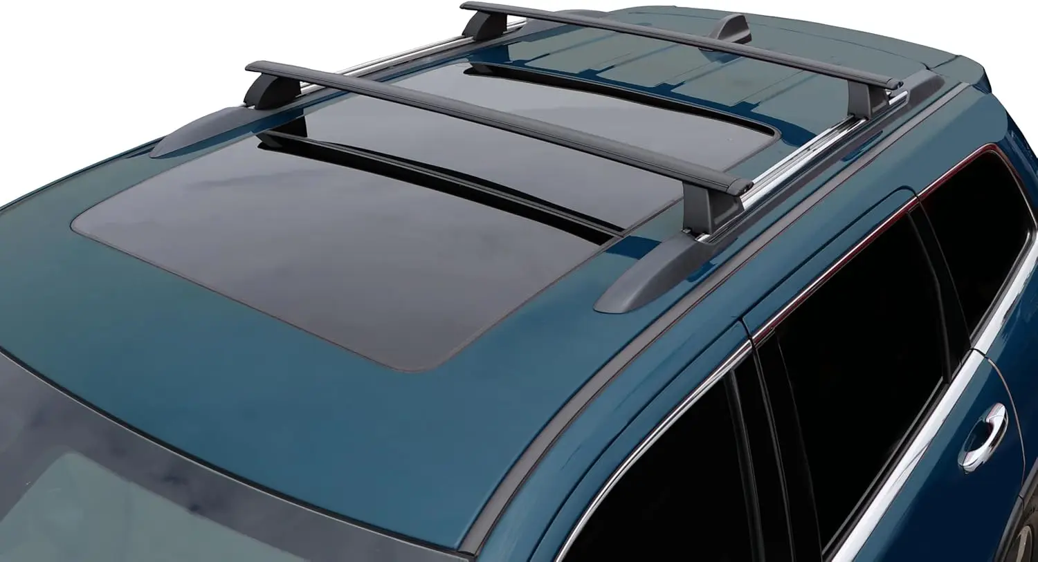 BRIGHTLINES Crossbars Roof Racks Luggage Racks Replacement for 2011-2021 Jeep Grand Cherokee with Grooved Metal Roof Side Rails