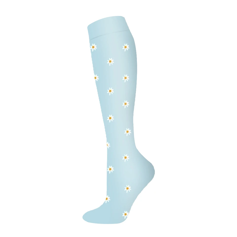 Kompressionsstrümpfe für Damen und Herren, Atmungsaktive Laufsocken, Drucksocken für Fußball, Erwachsenen-Edition, Netzdruck-Socken für Pflegepersonal – Detail 10