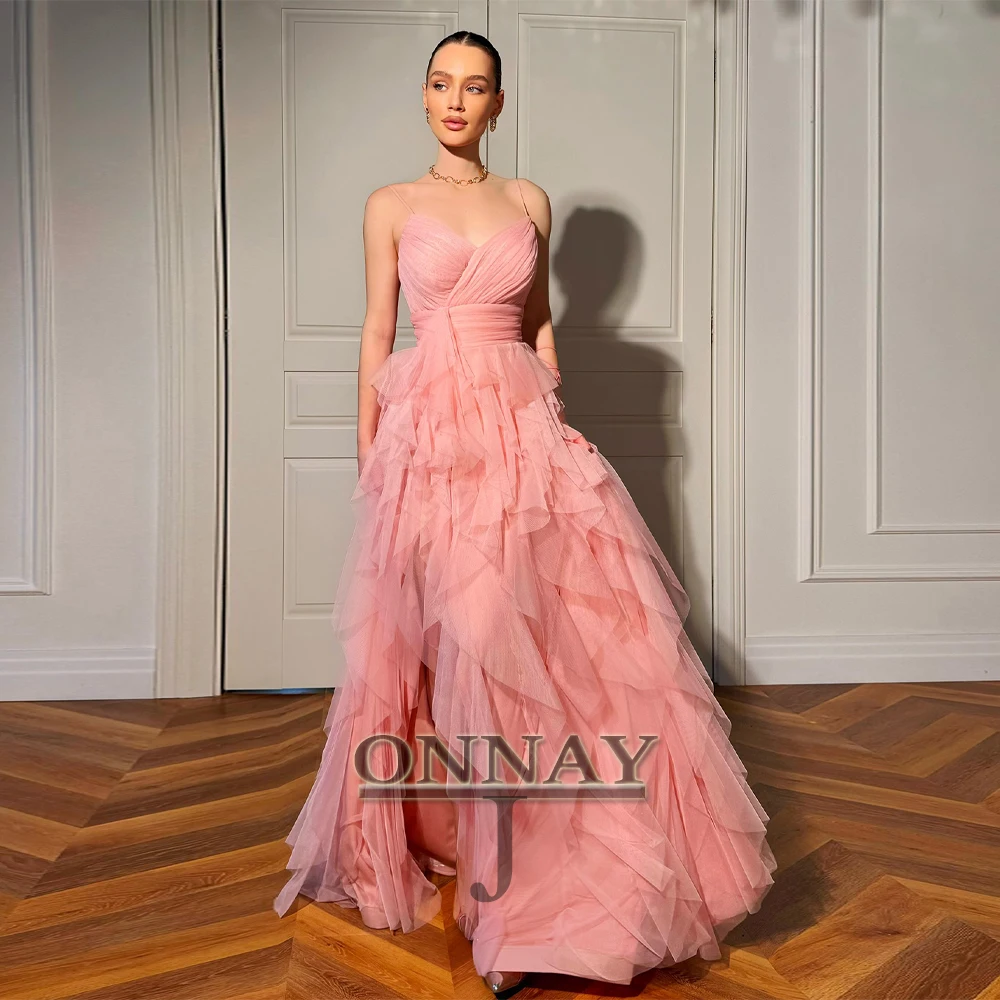 

Customized Fancy Draped Graduation Dresses for Women Tiered with Slit Kuwait Dubai Robes De Soiree Bespoke Special Occasion