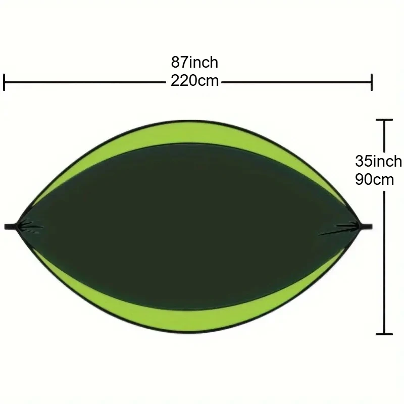Camping Hammock Single Portable Hammock with 2 Tree Straps and Storage Bag Ideal for Outdoor/Indoor Use Beach Camping Travel image 6