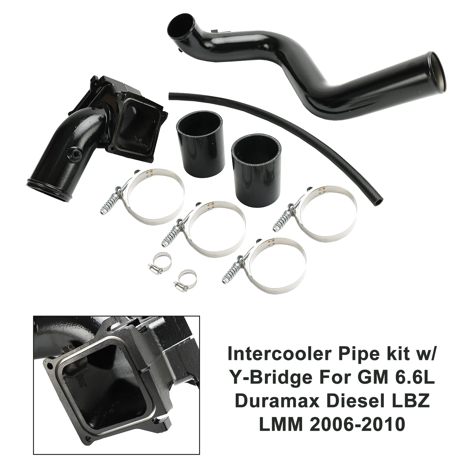 Artudatech Intercooler Pipe kit w/ Y-Bridge For GM 6.6L Duramax Diesel LBZ LMM 2006-2010