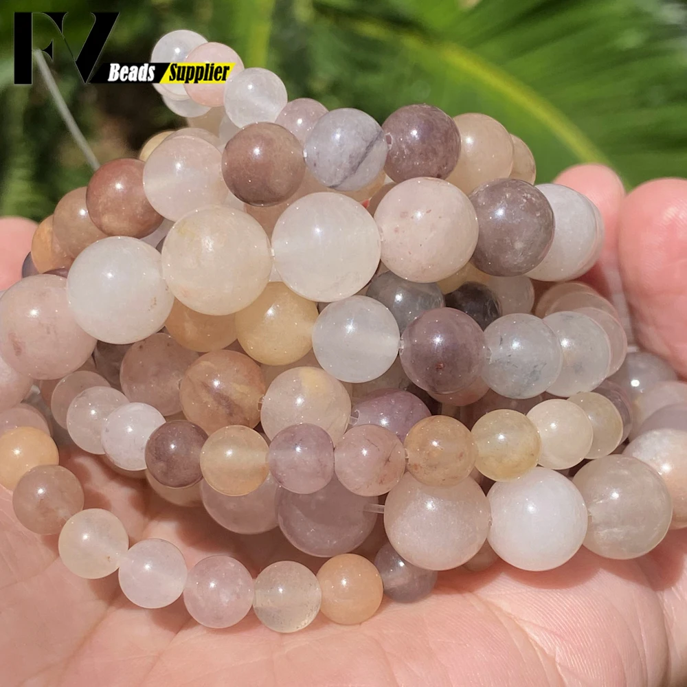 Wholesale Natural Cordierite 6/8/10/12mm Lolite Stone Round Loose Beads For Jewelry Making Findings DIY Bracelets Accessories