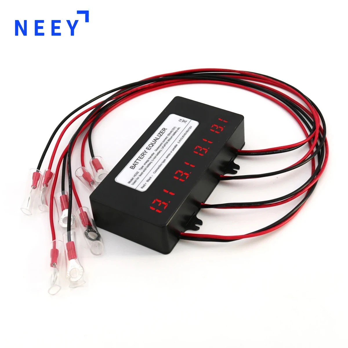 NEEY 48V Smart Batterij Balancer 5A 10A Actieve Equalizer 12V 24V Lifepo4 Batterij Stroom Spanning Li-ion LTO Lood-zuur LED Display