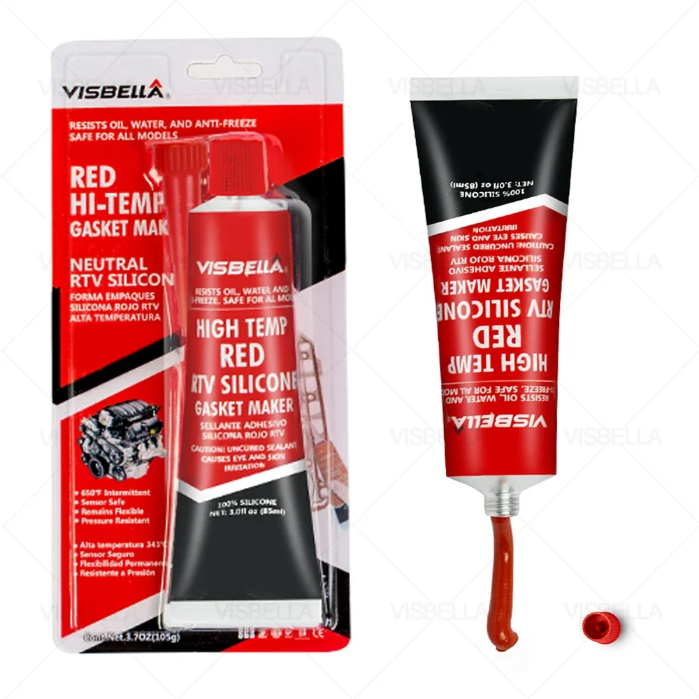 RTV Silicone Sealant Strong Adhesive Glue Equipment Repair Paste High Temperature Sealant Car Motor Gap Seal Glue Grommet