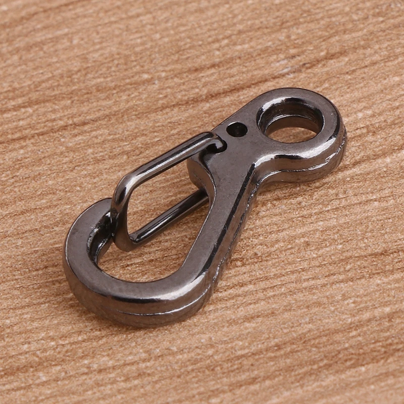 10 PCS Metal for Key Chain Holder Mini Carabiner Quick Release Hooks Easy to