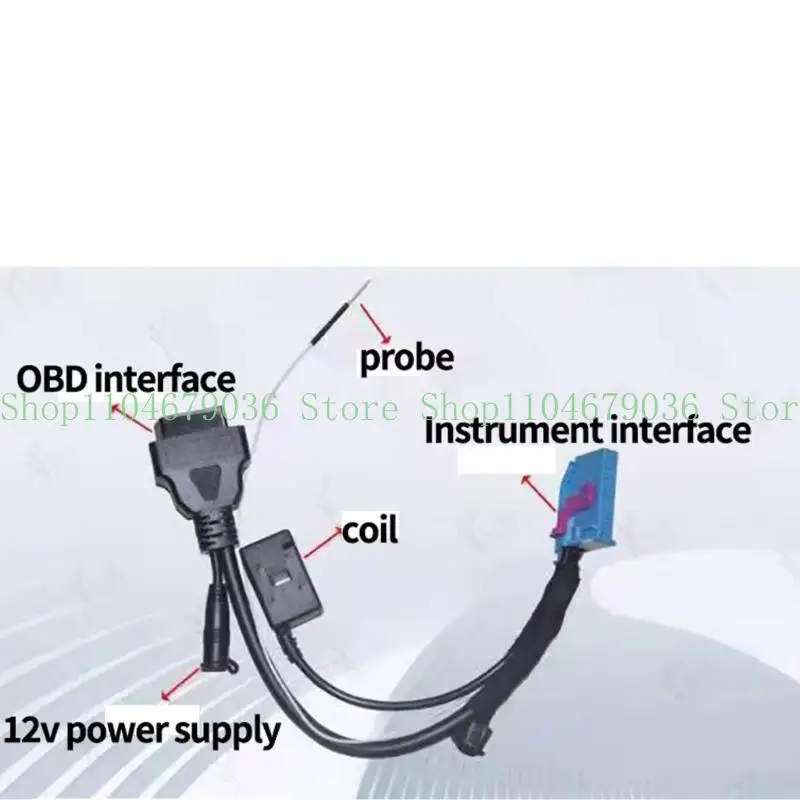 652f véhicule double port OBD2 Splater Cable Faire pour 4e Geerationn Diagnostics Programming Huising Testing Coding