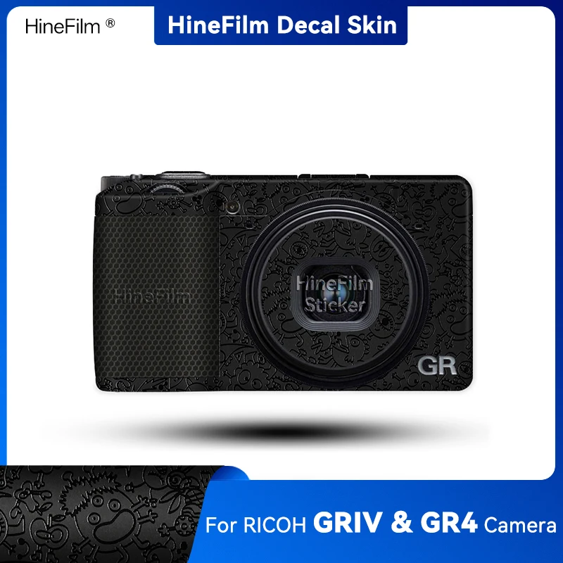 

Hinefilm Skin for Ricoh GR4 Camera Decal Skin GR 4 Wrap Cover for Ricoh GRIV Camera Sticker GR IV Protective Film