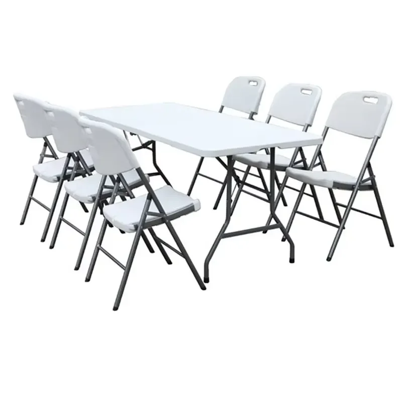 for 180cm Portable 6ft Plastic Folding Table Wholesale Outdoor Camping Garden Use