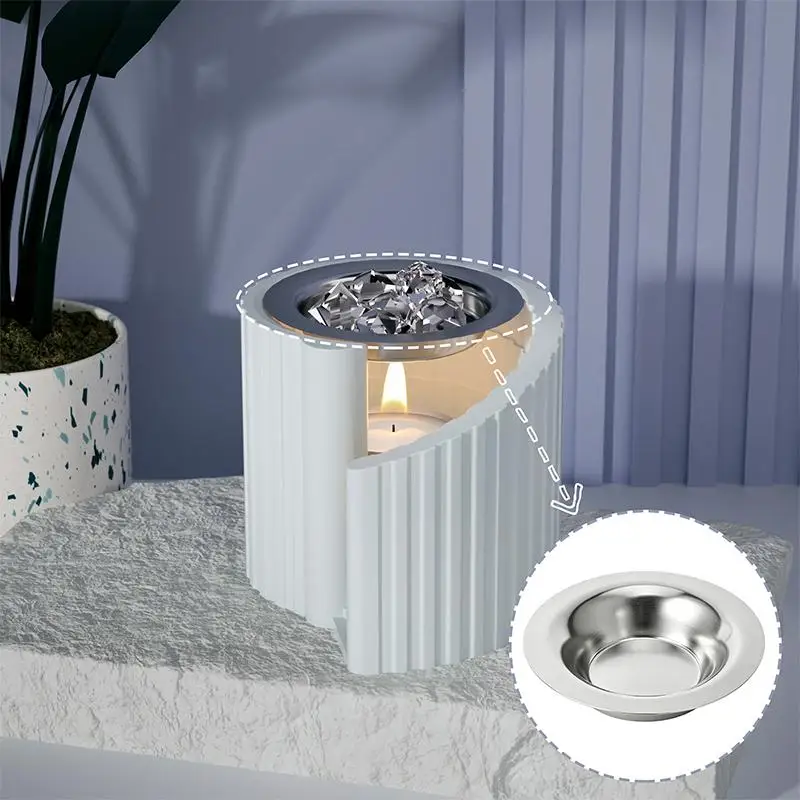 Wax Melt Warmer Stainless Steel Replacement Tray 1/2/4pcs Heat Resistant Melting Dish for Aromatherapy Candle Warmer