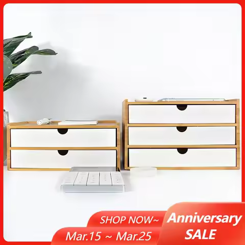 Japanese-Style Desktop Drawer Organizer 1/2/3 Layer Cosmetic Jewelry Storage Box Stationery Pen Glasses Storage Container Rack