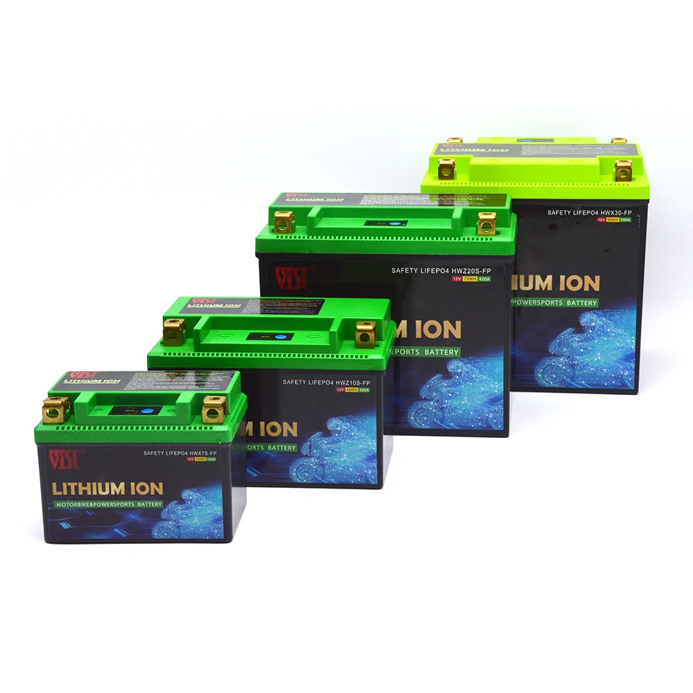 Lithium Ion Lifepo4 12V Motorcycles Starting Battery High Power 8Ah 4Ah