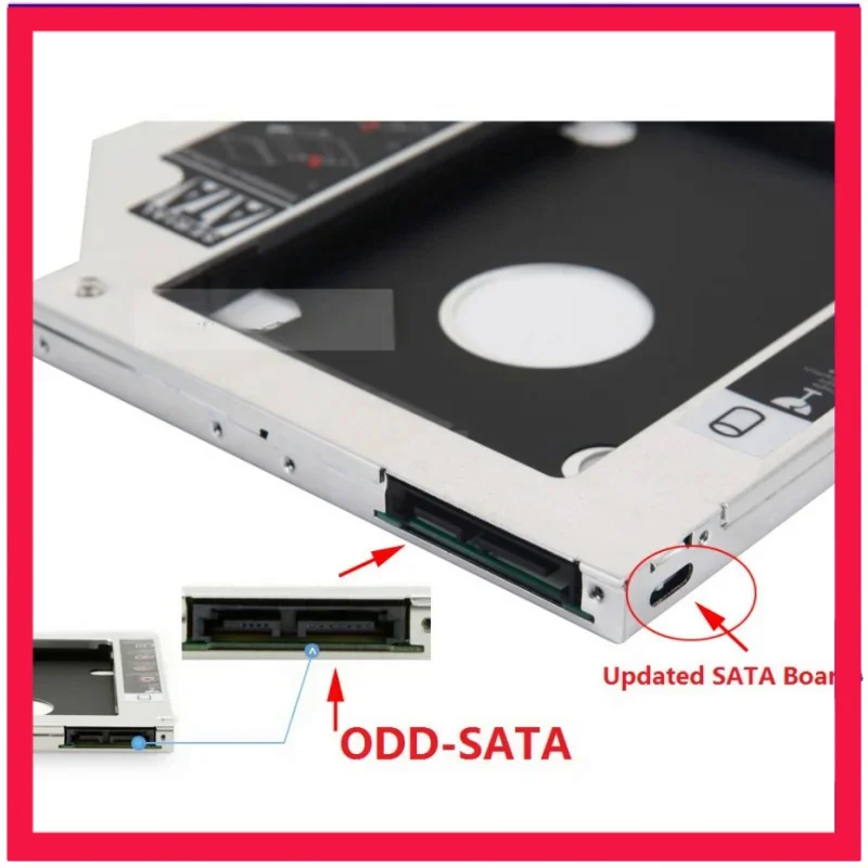 12.7 مللي متر 2nd HDD SSD القرص الصلب البصرية العلبة الإطار محول ل Asus K53SV N56 N56V N56VZ N56J N56JR N56VJ N56VM N53 N53JF N53SN