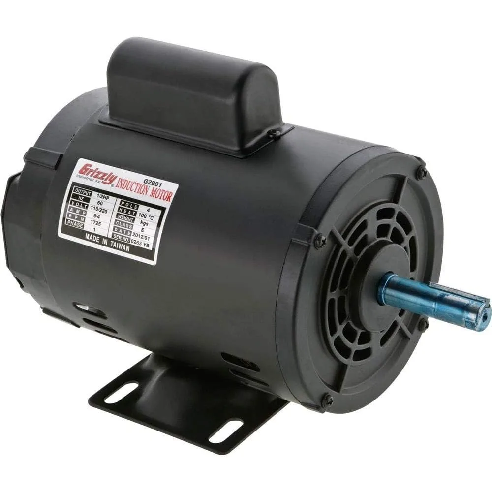 Industrial G2901 - Motor 1/2 HP Single-Phase 1725 RPM Open 110V/220V