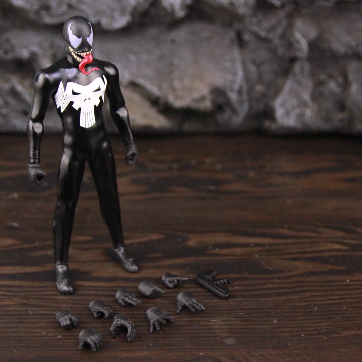 マーベルスパイダーマンレザーレットトイ、ヴェノムパニッシャー