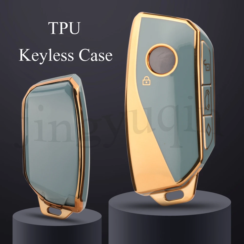 jingyuqin 3BTN NEW TPU Car Flip Car Key Case Cover Fob For BMW I7 X7 G07 LCI IX I20 X1 U11 7 Series G70 G09 XM U06 G81