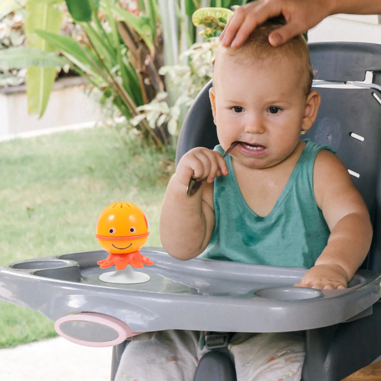 3 ชิ้นกระดิ่งเด็กเด็กวัยหัดเดินของเล่นเพลงเกลียวของเล่นทารก Abs Feeding Helper