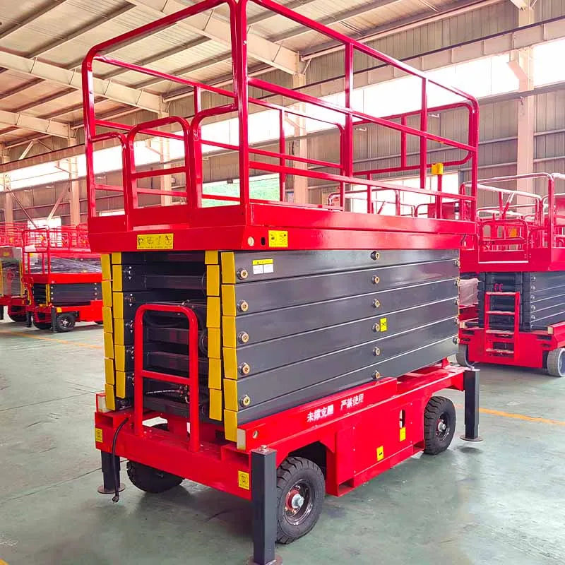 Self Propelled Electric Lifting Scaffolding Work Platforms Scissor Lift Table for Construction Aerial Work Hydraulic Lift Tables